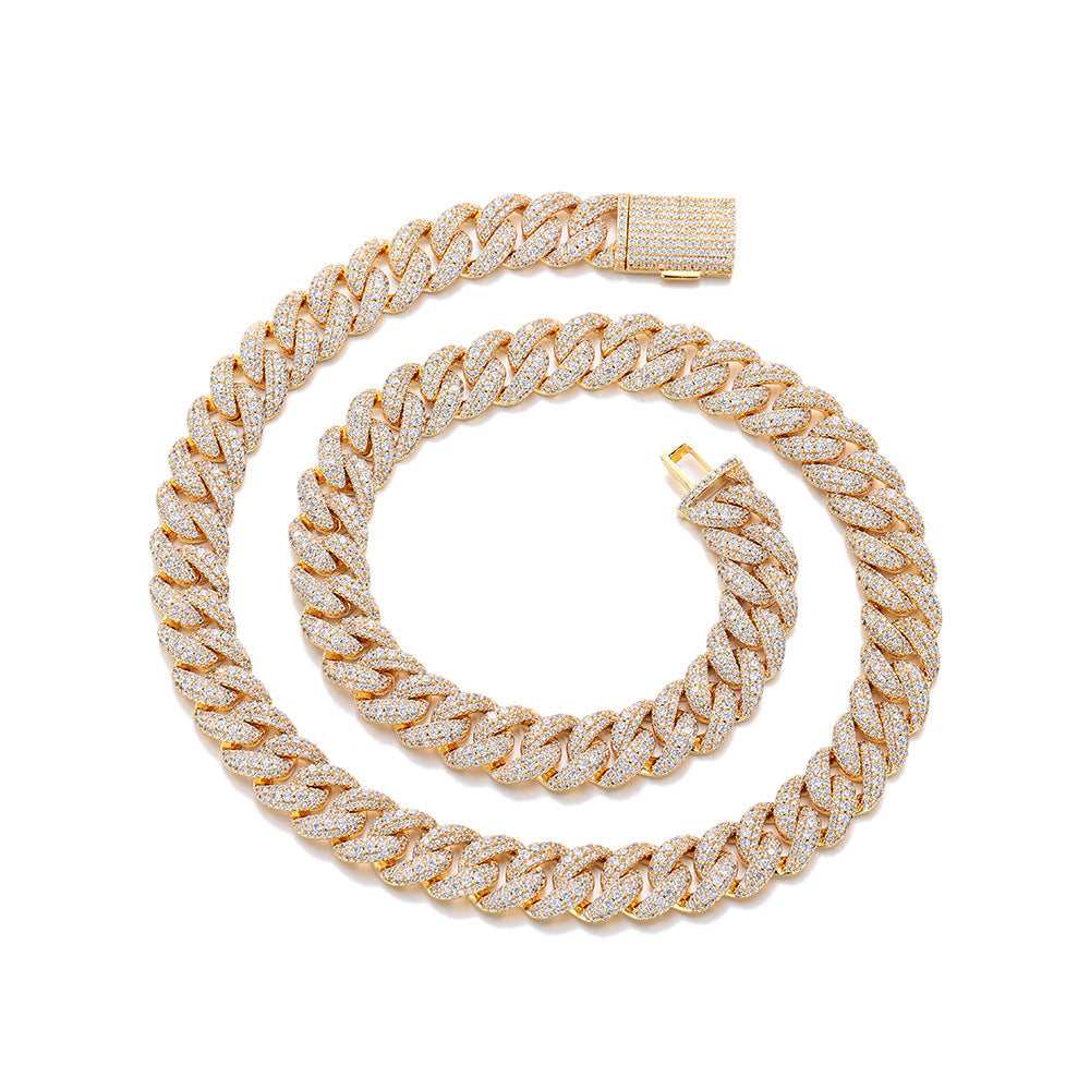 Iced Diamond Cut Miami Cuban Link Ketting