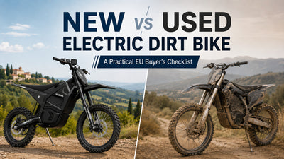 New vs Used Electric Dirt Bike blog bannner 