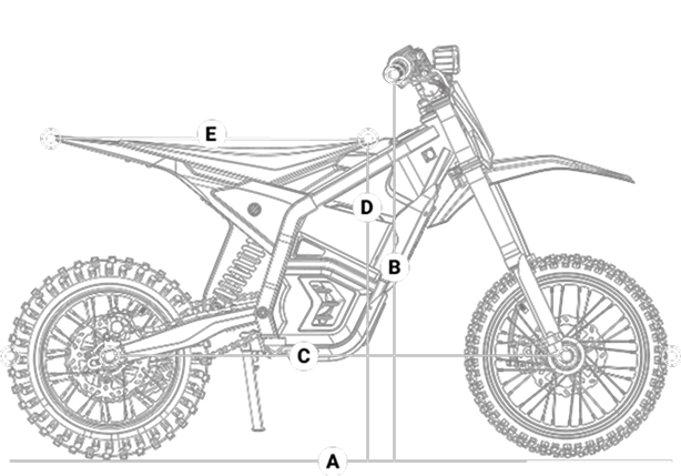 Yozma IN 10 — schemă cu dimensiunile cadrului